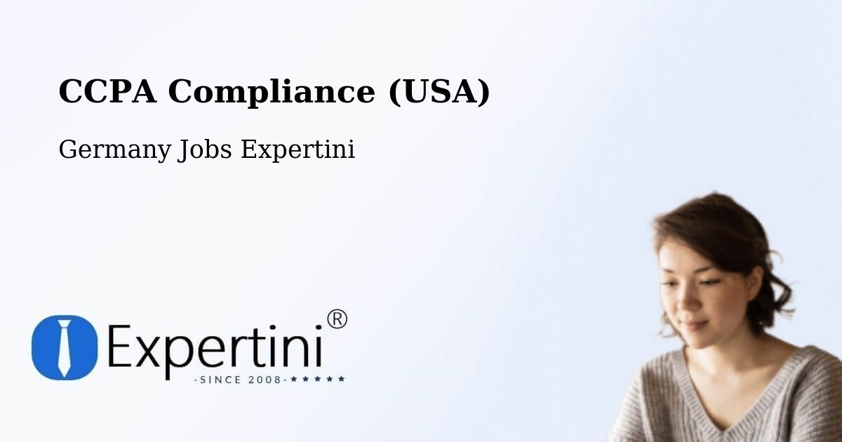 CCPA Privacy Rights & Compliance Notice – Prüm - Germany Jobs Expertini