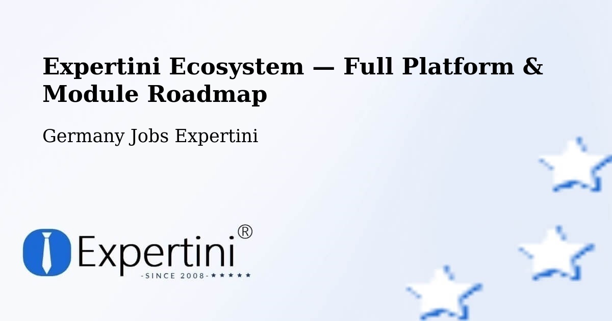 Expertini Ecosystem — Full Platform & Module Roadmap – Prüm